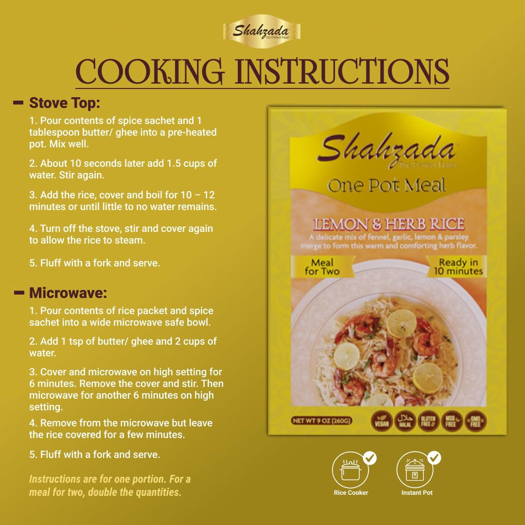 Lemon and Herb Basmati Meal Kit