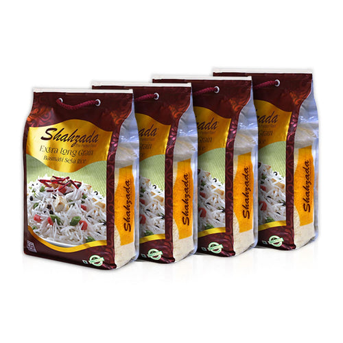 Mediterranean Bundle - 4 Extra Long Grain Basmati Sela Rice Bags